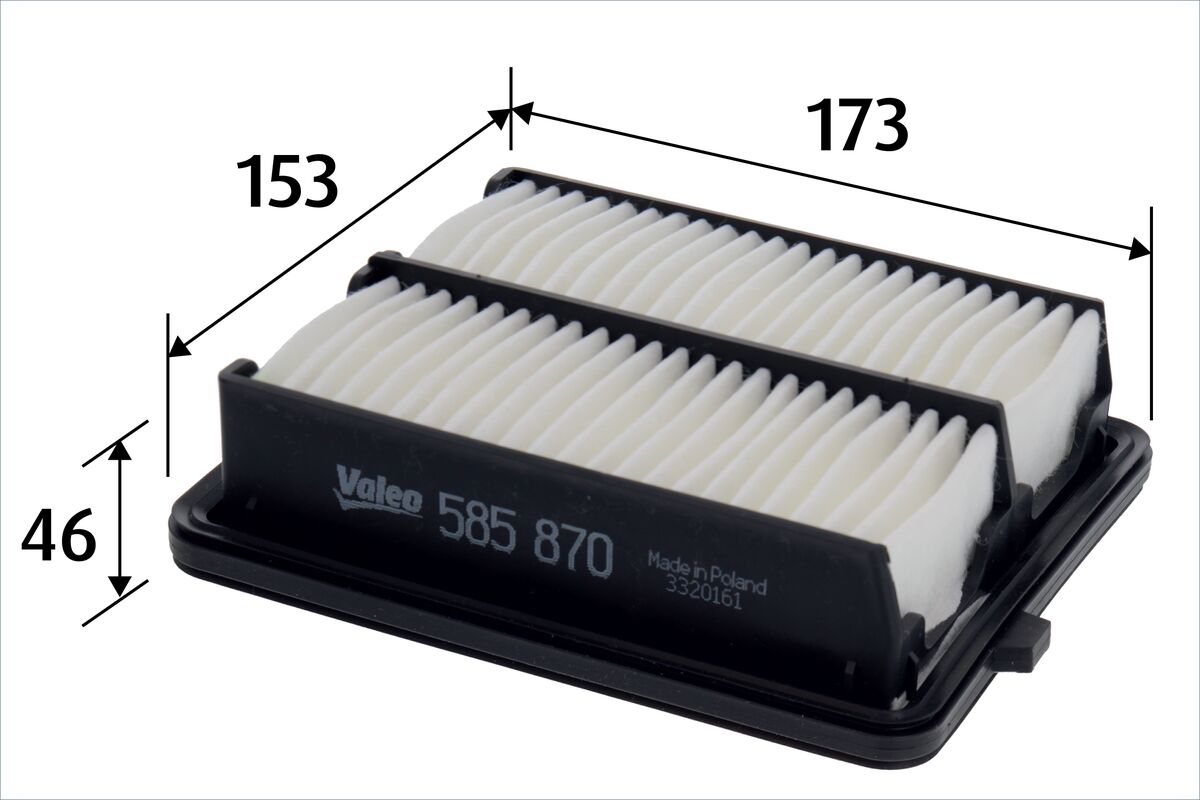 Filtro aria - 585870 VALEO